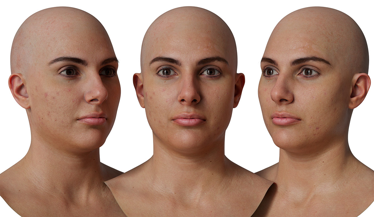 Male 3d head scan download